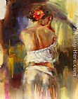 The Spanish Ballet Paintings - Spanish Rose by Anna Razumovskaya